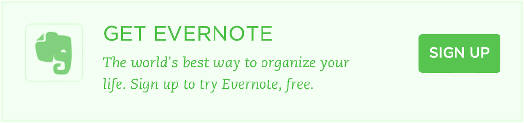 Evernote call to action